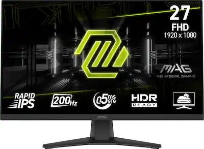 MSI - MAG 272FB E20 27" Rapid IPS LCD FHD 200Hz 0.5ms Adaptive sync Gaming Monitor with HDR Ready(DisplayPort, HDMI)