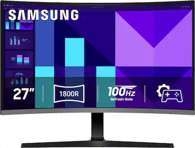 Samsung - 27" S39GD Series Curved FHD 100Hz Monitor with Built-in Speakers