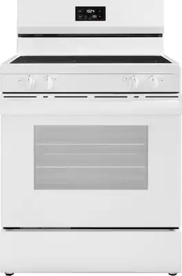 Insignia™ - 30 in. Wide 4 Elements 5.3 Cu. Ft. Freestanding Electric Range with Dual-Size Burner and Storage Drawer