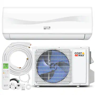 Costway - 18000 BTU Mini Split Air Conditioner & Heater with Heat Pump, Full Installation Kit