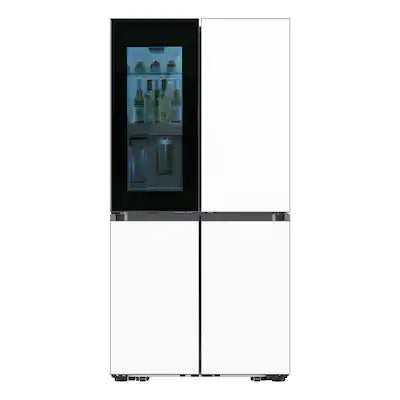 Samsung - 36 in. Wide Bespoke 29 Cu. Ft. 4-Door Flex French Door Refrigerator with Auto Open Door
