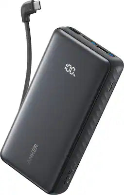 Anker - Zolo Power Bank (20K, 22.5W, Built-In USB-C Cable)