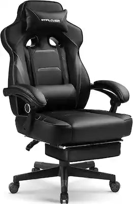 GTPlayer - Gaming Chair with Footrest Big and Tall Racing Style Computer Chair