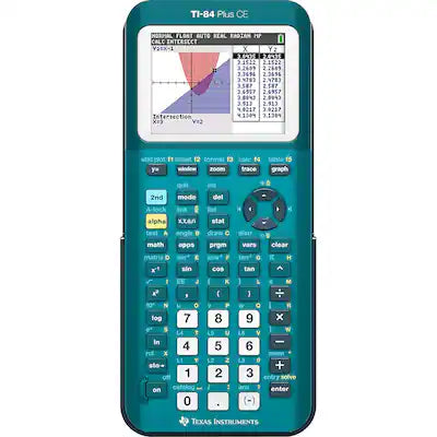 Texas Instruments - TI-84 Plus CE Graphing Calculator 84PLCE/TBL/1L1/AX