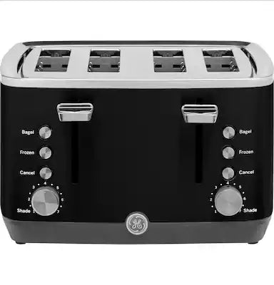 GE - 4-Slice Toaster with 7 Shade Settings and Extra Wide Slots