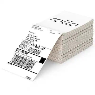ROLLO - Direct Thermal 4x6 Shipping Labels (500 Pack) - Perforated with Strong Adhesive