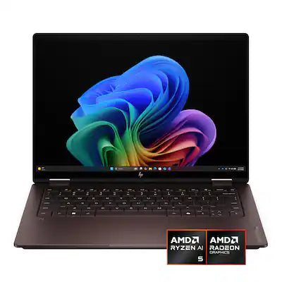 HP - OmniBook X Flip 2-in-1 - 14" 2K OLED Touchscreen Laptop - AMD Ryzen AI 5 430 (2026) - 16GB Memory - 512GB SSD - Copilot+