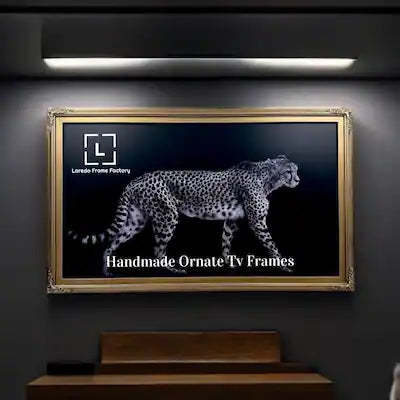 LAREDO FRAME FACTORY - 55 inch Handmade ornate Tv frame for Samsung The Frame tv and Frame Pro Model