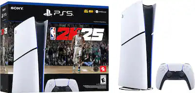 Sony - PlayStation 5 Slim Digital Edition Console – NBA 2K25 Bundle