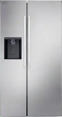 LG - 36-in Wide 26.6 Cu. Ft. Side-by-Side Smart Refrigerator with External Ice and Water