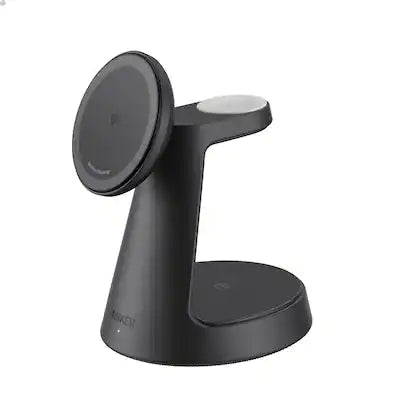 Anker - MagGo 15W Wireless Charging Station (3-in-1 Stand) for iPhone, AirPods & Qi Devices