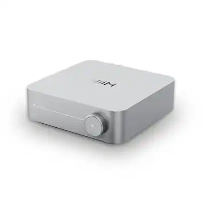 WiiM - Amp Multiroom Streaming Amplifier with AirPlay, Google Cast, Alexa, Voice Control, Silver