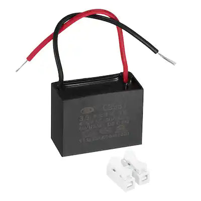 Unique Bargains - 3.5uF CBB61 Ceiling Fan Capacitor, AC 450V 2 Wires with Terminal Blocks for Pump Motor Generator Blower