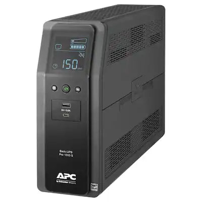 APC - Br1500ms2 Back-ups Pro 10-outlet/2-usb 1,500-va Battery Back-up And Surge Protector