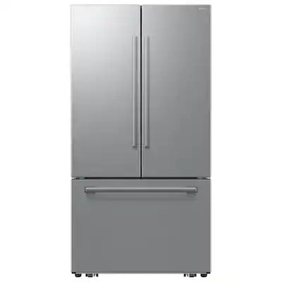 Samsung - 36 in. Wide Bespoke AI 30 cu. ft. 3-Door French Door Refrigerator with Zero Clearance Fit & In-Door Tall Water Dispenser