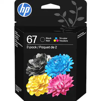 HP - 67 2-Pack Standard Capacity Ink Cartridges