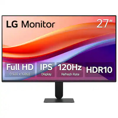 LG - 27" IPS FHD 120Hz Monitor with HDR10 (HDMI)