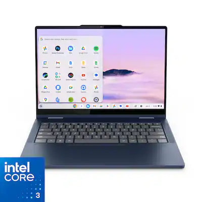 Lenovo - Chromebook Plus 2-in-1 14" Full HD Touchscreen Laptop - Intel Core 3 Processor N355 2025 - 8GB Memory - 128GB Storage