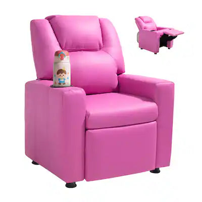 VEVOR - Kids Reclining Chair, Toddler Recliner with Cup Holder, 101° to 121° Adjustable Backrest
