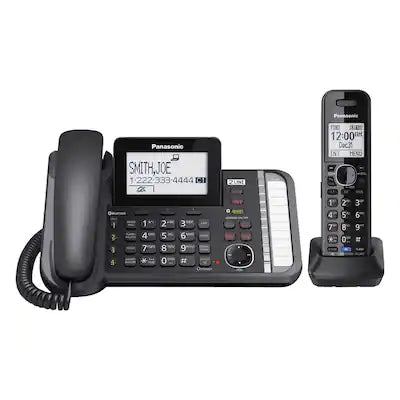 Panasonic - KX-TG9581B DECT 6.0 Expandable Cordless Phone System with Digital Answering System