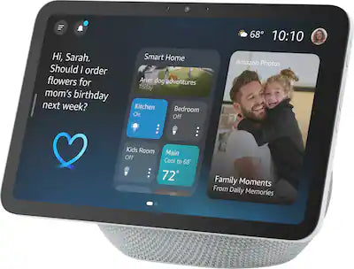 Amazon - Echo Show 8 (newest model), Vibrant HD 8.7" display with spatial audio, designed for Alexa+