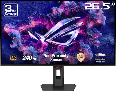ASUS - ROG Strix 27" 4K OLED 240Hz 0.03ms Gaming Monitor with FreeSync Premium Pro and HDR (DisplayPort, HDMI)