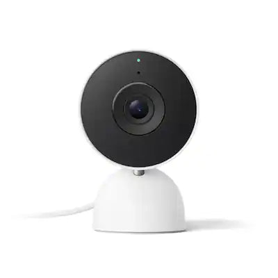Google - Nest Cam Indoor (wired, 3rd gen) - Latest Model - 2K Video and Gemini