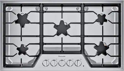 Thermador - Masterpiece 36" Built-In Gas Cooktop with 5 Star Burners and LP Conversion