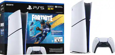 Sony Interactive Entertainment - PlayStation 5 Slim Digital Edition Console 825GB – Fortnite Flowering Chaos Bundle