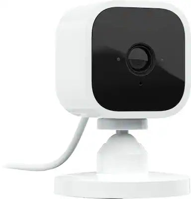 Blink - Mini - Compact indoor plug-in smart security camera, 1080p, night vision, motion detection, 2 way audio – 1 cam