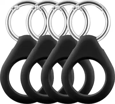 Insignia™ - Key Ring Case for Apple AirTag (4-Pack)
