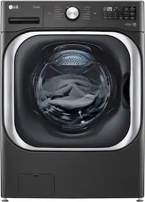 LG - 5.2 Cu. Ft. High-Efficiency Stackable Smart Front Load Washer with Steam and TurboWash