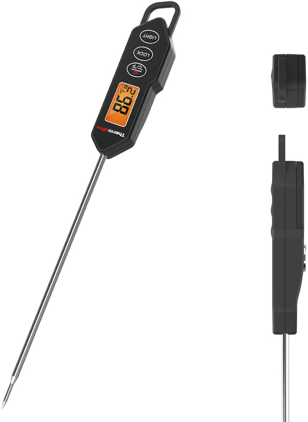 ThermoPro - Digital Instant-Read Meat Thermometer - Black