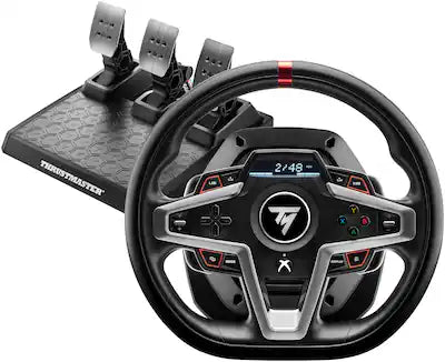Thrustmaster - T248 Racing Wheel & Pedals – Hybrid Drive Force Feedback, Paddle Shifters & Display fot Xbox Series X|S, Windows
