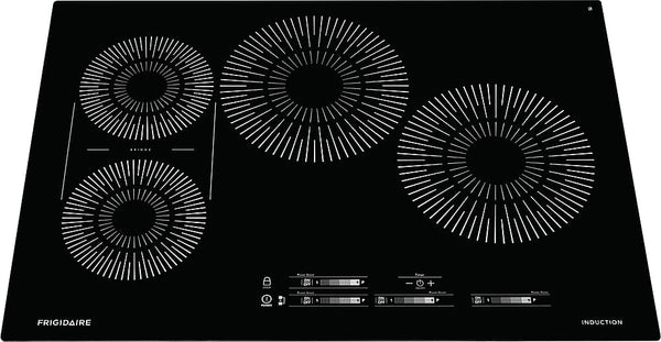 Frigidaire - 30 in. Wide 4 Elements Built-In Electric Induction Cooktop - Black