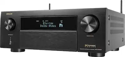 Denon - AVR-X4800H (125W X 9) 9.4-Ch. with HEOS and Dolby Atmos 8K Ultra HD HDR Compatible AV Home Theater Receiver with Alexa