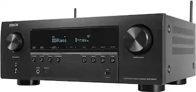 Denon - AVR-S970H 90W 7.2-Ch. Bluetooth Capable HDR Compatible with HEOS and Dolby Atmos 8K Ultra HD AV Home Theater Receiver