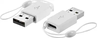 Best Buy essentials™ - Female USB-C to Male USB Adapter (2-Pack)