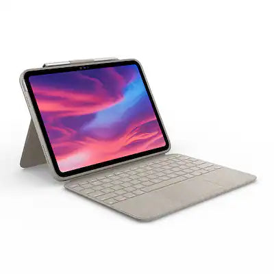 Logitech - Combo Touch Keyboard and Trackpad Case for Apple iPad - Latest Model A16 chip and iPad 10th Gen with Detachable Keyboard
