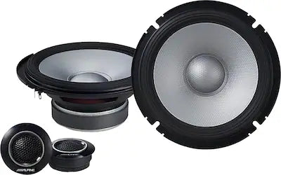 Alpine - S-Series 6.5" Hi-Resolution Component Car Speakers with Glass Fiber Reinforced Cone (Pair)