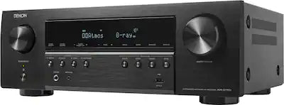 Denon - AVR-S770H (75W X 7) 7.2-Ch. with HEOS and Dolby Atmos 8K Ultra HD HDR Compatible AV Home Theater Receiver with Alexa