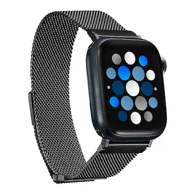 Insignia™ - Stainless Steel Mesh Band for Apple Watch 38mm, 40mm, 41mm (All Series), and 42mm