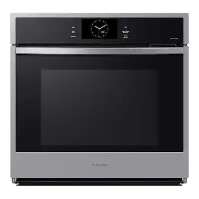 Samsung - 30" Built-In Single Electric Convection Wall Oven with Steam Cook