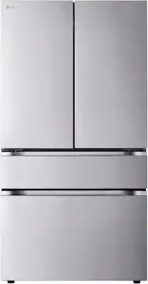 LG - 36-in Standard-Depth MAX 29.6 Cu. Ft. 4-Door French Door Smart Refrigerator with Full-Convert Drawer