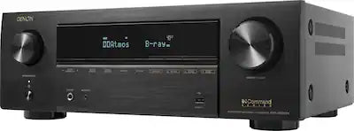 Denon - AVR-X1800H - 80W 7.2-Ch. Bluetooth Capable with HEOS 8K Ultra HD Built-In HDR Compatible A/V Home Theater Receiver