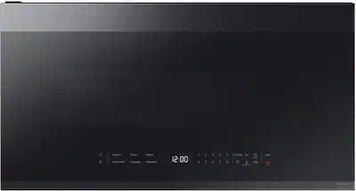 Samsung - Bespoke 2.1 Cu. Ft. Over-the-Range Microwave with Sensor Cooking and Edge to Edge Glass Display