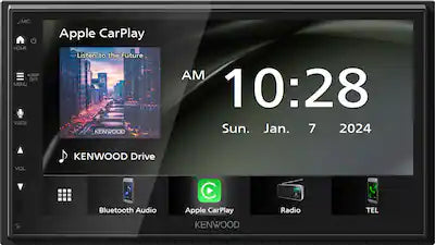 Kenwood - DMX4710S 6.8" Multimedia Receiver with wired Apple CarPlay and Android Auto