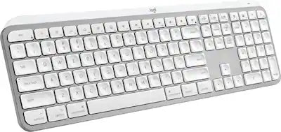 Logitech - MX Keys S for Mac Advanced Full-size Wireless Scissor Keyboard with Backlit keys for MacBook, iMac, iPad