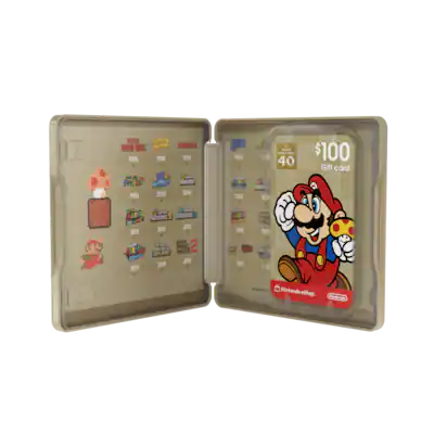 Nintendo - eShop $100 Gift Card + 40th Anniversary Collectible Case