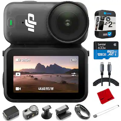 DJI - Osmo Nano Vlogging Camera Standard Combo (128GB) + 2-Year Extended Warranty Protection Pack